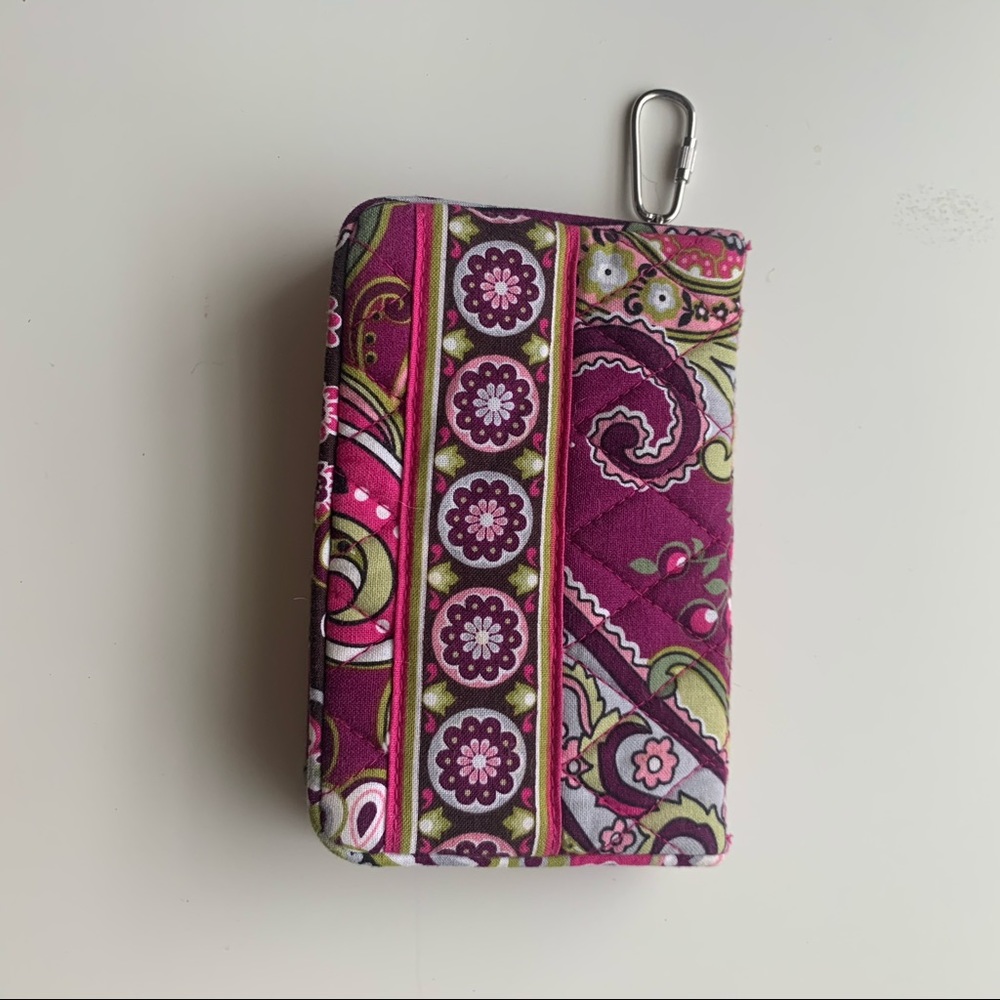 Vera Bradley Avery Berry Paisley wallet